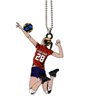 Volleyball Ornament Attacking Player Personalized Gift