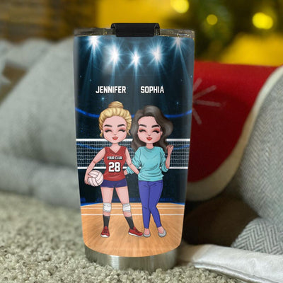Personalized Volleyball I'll Allways Be Your Biggest Fan Tumbler 02