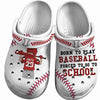Baseball Clogs Batter Up Born To Play Personalized Gift