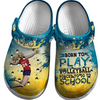 Volleyball Clogs Female Attack Born To Play 01 Personalized Sport Gift