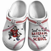 Baseball Clogs Catcher Catching Born To Play Personalized Gift