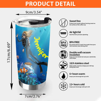 Scuba Diving Tumbler Life Is Better Underwater Personalized Sport Gift 01