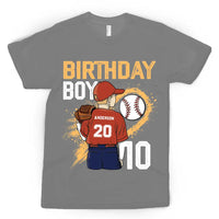 Baseball T-Shirt Birthday Boy 02 Personalized Sport Gift