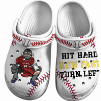 Baseball Clogs Catcher Catching Born To Play Personalized Gift