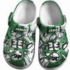 Baseball Clogs Green Tie-Dye Theme 01 Personalized Sport Gift