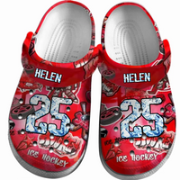 Ice Hockey Clogs Graffiti Art 01 Personalized Sport Gift