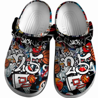 Basketball Clogs Graffiti Art 01 Personalized Gift