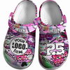 Volleyball Clogs Graffiti Art 01 Purple Pink Version Personalized Gift