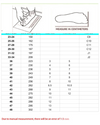 Classic Clogs Size Chart 0711