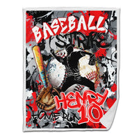 Baseball Blanket Graffiti Art Pitcher 01 Personalized Sport Gift