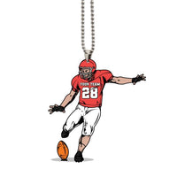 Personalized Kicker Football Ornament Pack