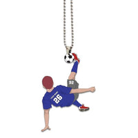 Bicycle Ornament Kick Soccer Player Personalized Gift