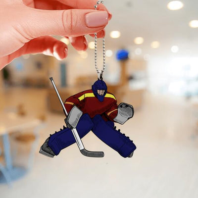 Ice Hockey Ornament Lineman Personalized Gift