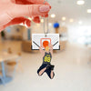 Personalized Basketball Slam Dunk Shaped Ornament
