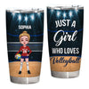 Personalized Just A Girl Who Loves Volleyball 2 Tumbler