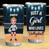 Personalized Just A Girl Who Loves Volleyball 2 Tumbler