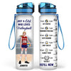 Personalized Just A Girl Who Loves Volleyball 32oz Water Tracker Bottle