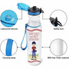 Personalized Keep Calm And Stay Hydrated Baseball Boy 32oz Water Tracker Bottle