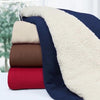 Baseball Sherpa Blanket Pitcher Throwing Eat Sleep Baseball Repeat Personalized Gift Blue Version