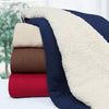 Baseball Sherpa Blanket Batter Swinging Eat Sleep Baseball Repeat Personalized Gift Navy Version