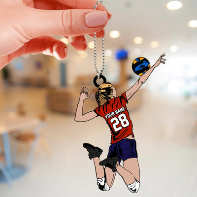 Volleyball Ornament Attacking Player Personalized Gift