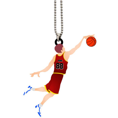 Basketball Ornament Flying Player Personalized Gift