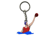 Water Polo Keychain Goalkeeper Blocking Personalized Gift