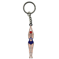 Swimming Keychain Girl Personalized Sport Gift