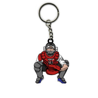 Baseball Keychain Catcher Personalized  Sport Gift