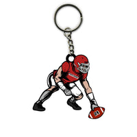American Football Keychain Lineman Personalized Sport Gift