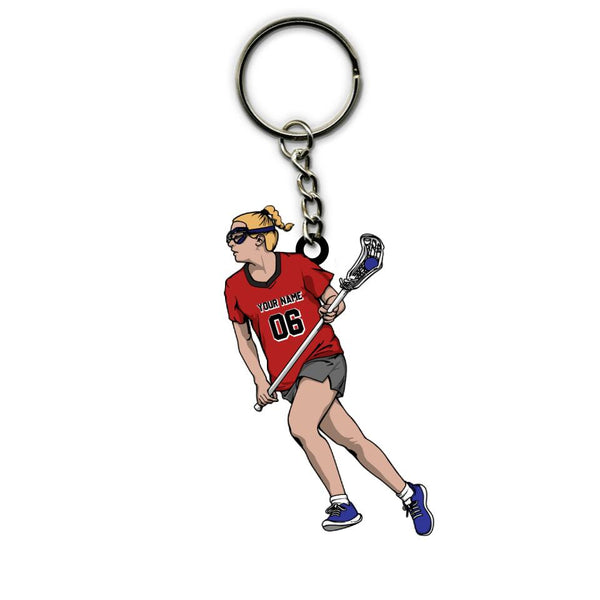 Lacrosse sales stick keychain