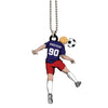 Soccer Ornament Player Header 01 Personalized Sport Gift