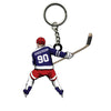 Hockey Keychain Player Swing 01 Personalized Sport Gift
