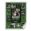 American Football Sherpa Blanket Kicker Pack 1 Dark Green Version