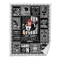 American Football Sherpa Blanket Kicker Pack 1 Gray Version