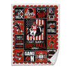 American Football Sherpa Blanket Kicker Pack 1 Red Version