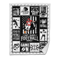 American Football Sherpa Blanket Kicker Pack 1 White Version