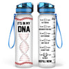Baseball Is In My DNA Water Tracker Bottle